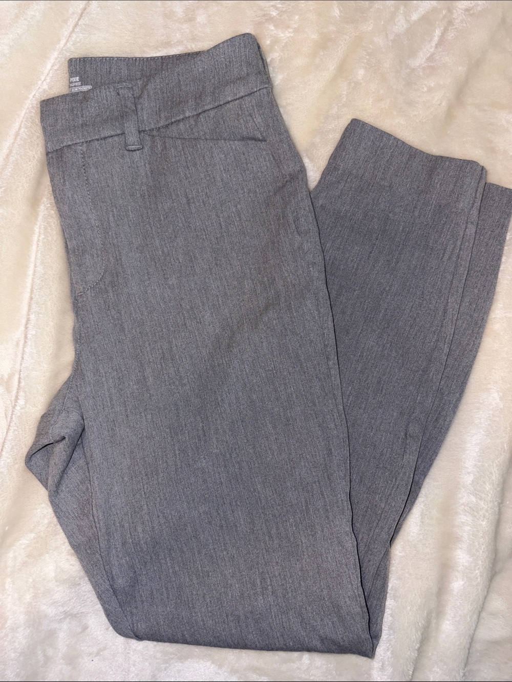 Gray Dress Pant Skinny Ankle Length